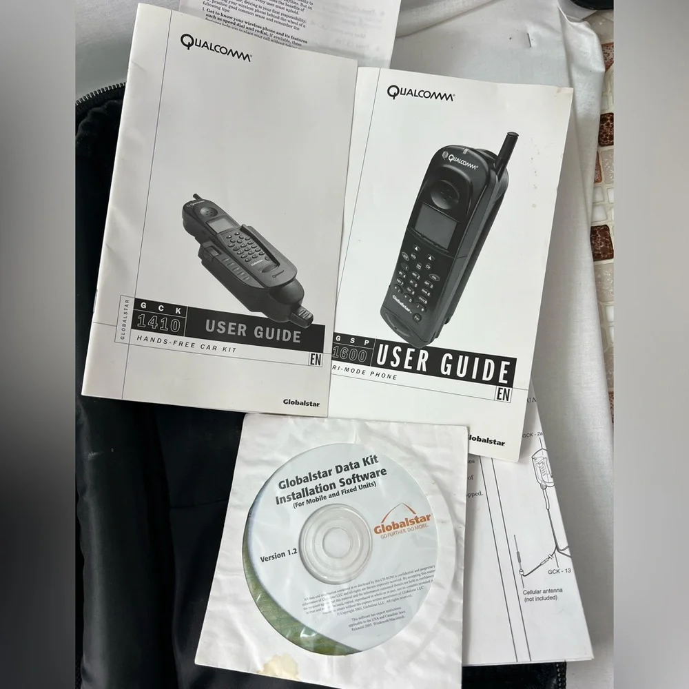 Globalstar GSP-1600 Satellite Phone and Car‎ Kit Bundle
